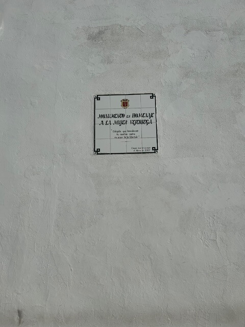 letrero mujer vejeriega